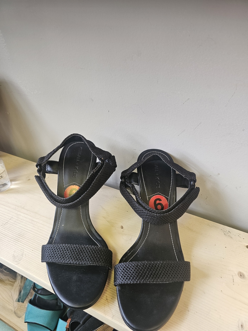 Kendall & Kylie Black Women's Ankle-Strap Sandals